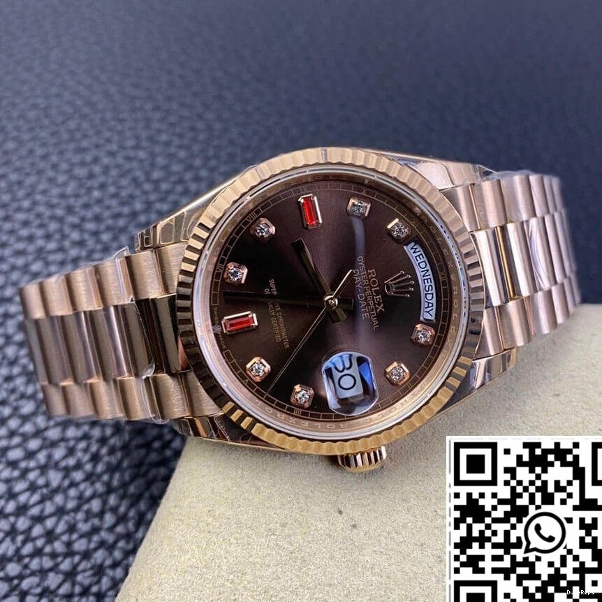 Gold Day 118235 Date EW Rose Factory Rolex 0811